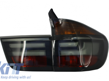 LED Taillights suitable for BMW X5 E70 (2007-2010) Light Bar LCI Facelift Look Smoke