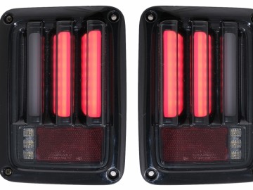 LED Taillights suitable for JEEP Wrangler JK (2007-2018) Led Bar Smoke Black