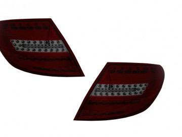 LED Taillights suitable for Mercedes C-Class W204 Sedan (2007-2010) Red Smoke