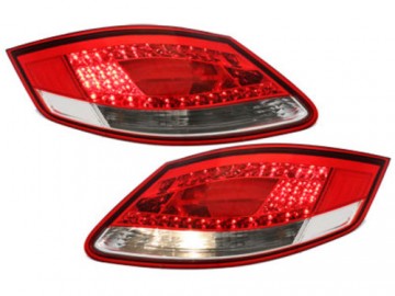 LED Taillights suitable for PORSCHE Boxster 987 05-08 Cayman 06-09 red / crystal