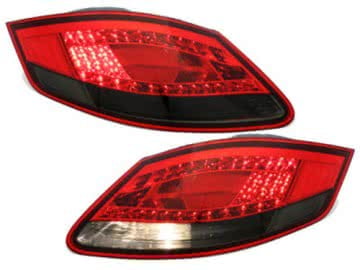 LED Taillights suitable for PORSCHE Boxster 987 05-08 Cayman 06-09 red / smoke
