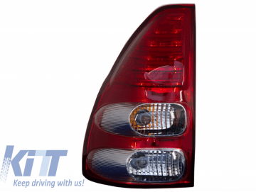 LED Taillights suitable for TOYOTA Land Cruiser FJ120 (2003-2008) Red / Clear