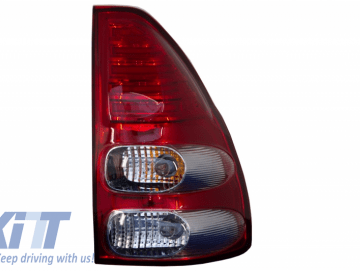 LED Taillights suitable for TOYOTA Land Cruiser FJ120 (2003-2008) Red / Clear