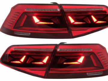 LED Taillights suitable for VW Passat B8 3G (2015-2019) Limousine Sequential Dynamic Turning Lights B8.5 Design