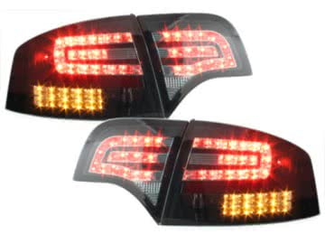 LED taillights suitable for AUDI A4 B7 Lim.04-08_LED BLINKER_blk/smoke