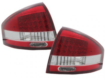 LED taillights suitable for AUDI A6 97-04 _ red/crystal