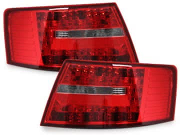 LED taillights suitable for AUDI A6 4F Lim. 04-08 red/crystal - RA19ELRC