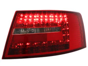 LED taillights suitable for AUDI A6 4F Limousine 04-08 _ red/clear