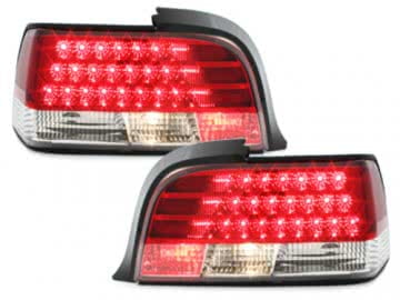 LED taillights suitable for BMW E36 Coupe 92-98 _ red/crystal