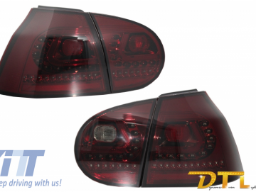 LITEC LED Taillights suitable for VW Golf 5 V (2004-2009) Red/Smoke with Dynamic Sequential Turning Light