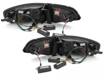 LITEC LED taillights suitable for AUDI A4 B8 (8K) Avant Black/Smoke