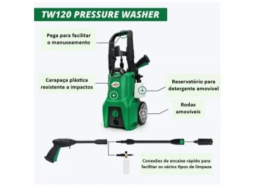 Lavadora de Alta Pressão 120 Bar 1600W Turtle Wax