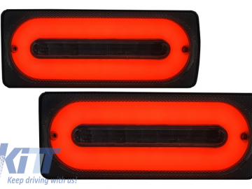 Led Taillights Light Bar Smoke Door Moldings Brushed Aluminum suitable for MERCEDES G-class W463 89-15