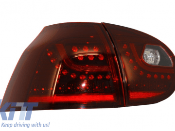 Led Taillights suitable for VW Golf V 5 Left Hand Drive (2004-2009) Cherry Red Urban Style