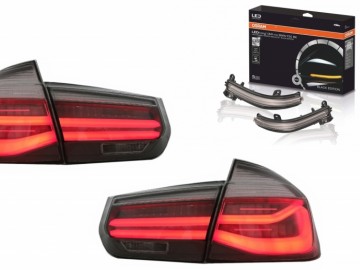 Lightning Conversion Kit to LCI Design LED Taillights and Mirror Indicators suitable for BMW 3 Series F30 (2011-2019) with Dynamic Sequential Turning 