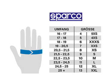 Luva de serviço Sparco