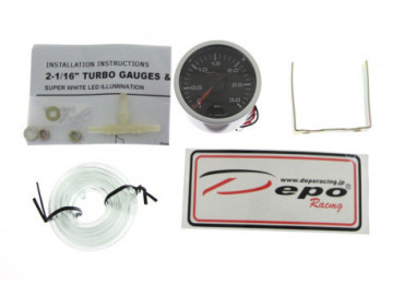 MANÓMETRO DE CORRIDA DEPO BOOST - DIESEL - SÉRIE NIGHT GLOW 3BAR