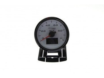 MANÓMETRO DEPO 4V1 60MM BRANCO - PRESSÃO DO ÓLEO + TEMPERATURA DO ÓLEO + TEMPERATURA DA ÁGUA + VOLTÍMETRO