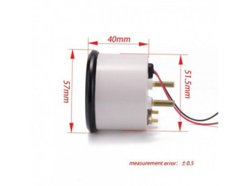 Manómetro KET CLASSIC - 3V1 52MM - VOLT+ TEMPERATURA DA ÁGUA+ PRESSÃO DO ÓLEO