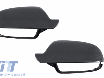 Mirror Covers suitable for AUDI A4 B8 Facelift (2012-2015), AUDI A5 8T Facelift (2012-2016) Real Carbon Fiber