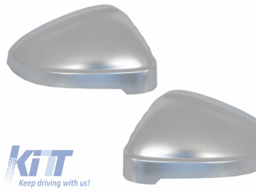 Mirror Covers suitable for Audi A5 F5 (2017+) Extinction Aluminium Plated Complete Housing Without Side Assist