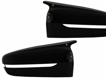 Mirror Covers suitable for BMW 3 Series G20 G21 G28 (2017-2020) Piano Black M Sport Design LHD