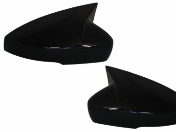 Mirror Covers suitable for VW Polo 6R 6C MK5 (2009-2017) Up! Hatchback (09.2016-2019) Piano Black