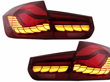 OLED Taillights Conversion to M4 Design suitable for BMW 3 Series F30 Pre LCI & LCI (2011-2019) F35 F80 Red Clear with Dynamic Sequential Turning Ligh