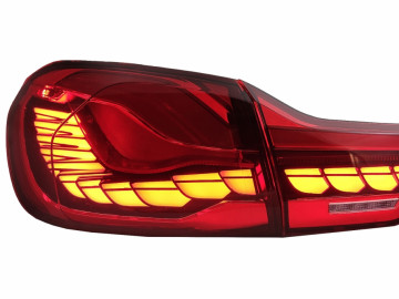 OLED Taillights suitable fo BMW 4 Series F32 F33 F36 M4 F82 F83 (2013-03.2019) Red Clear with Dynamic Sequential Turning Light