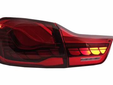 OLED Taillights suitable fo BMW 4 Series F32 F33 F36 M4 F82 F83 (2013-03.2019) Red Clear with Dynamic Sequential Turning Light