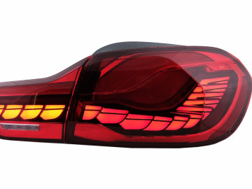 OLED Taillights suitable for BMW 4 Series F32 F33 F36 M4 F82 F83 (2013-03.2019) Red with Dynamic Sequential Turning Light