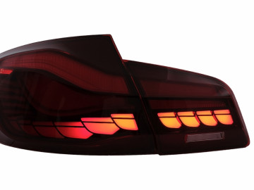 OLED Taillights suitable for BMW 5 Series F10 (2011-2017) Red Clear with Dynamic Sequential Turning Light