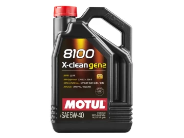 OLEO MOTUL 8100 X-CLEAN GEN2 5W-40 - 5 LITROS