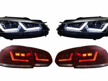 OSRAM LEDriving FULL LED TailLight with Xenon Upgrade Headlights suitable for VW Golf 6 VI (2008-2012) Dynamic Sequential Turning Light