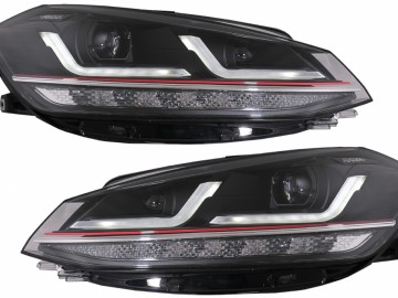 Osram Full LED Headlights LEDriving suitable for VW Golf 7.5 VII Facelift (2017-2020) GTI upgrade for Halogen with Dynamic Sequential Turning Lights