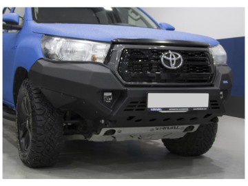 Para-choque RIVAL alumínio Toyota Hilux 2018-2020 (somente acabamento Legend) com faróis de LED