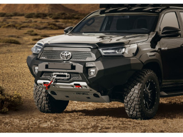 Para-choque de alumínio RIVAL Toyota Hilux 2021- (inc. Invincible) com grade RIVAL
