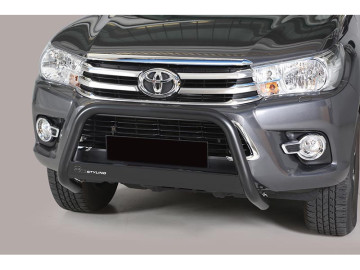 Grelha Frontal de aço inoxidável preto Ø63mm com membro transversal. Aprovado pela CE (apenas 2016-2021).