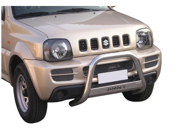 Grelha Frontal em aço inoxidável Ø63mm com gravação. Jimny [2006 - 2012]