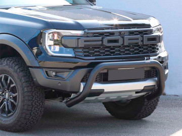 Grelha Frontal em aço inoxidável preto Ø63mm com travessa. Ford Ranger Raptor 2023+