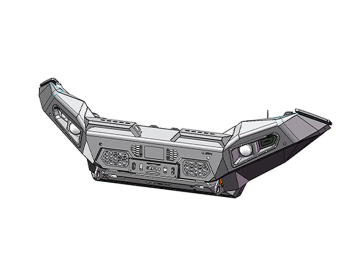 Pára-choques frontal AFN com base para guincho, com faróis integrados