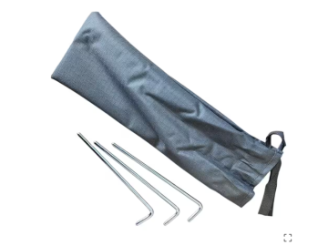 Parede corta-vento lateral para toldo OFFROAD, dimensões 3,0 × 2,0 m, cor cinzenta.