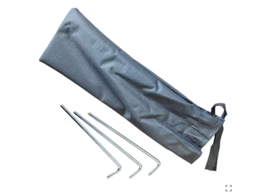 Parede corta-vento lateral para toldo OFFROAD, dimensões 3,0 × 2,0 m, cor cinzenta.