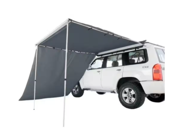 Parede corta-vento para toldo OFFROAD (frontal ou lateral), dimensões 2,0 × 2,9 m, cor cinzenta.