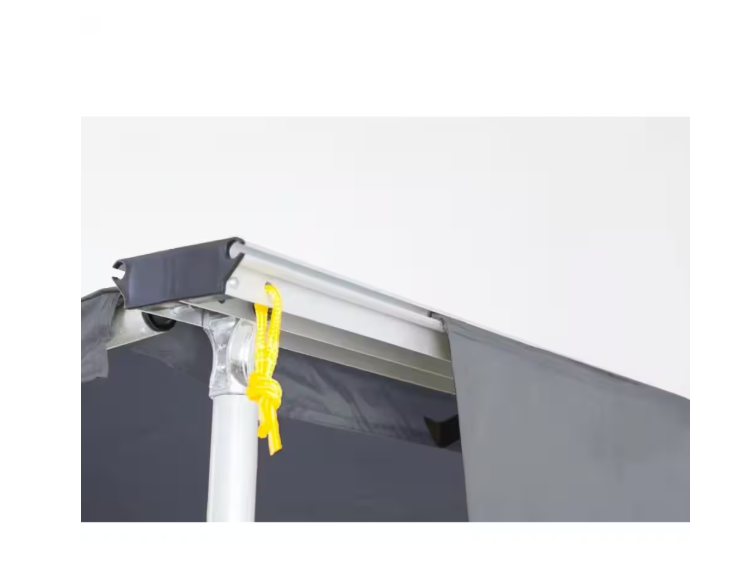 Parede corta-vento para toldo OFFROAD (frontal ou lateral), dimensões 2,0 × 2,9 m, cor cinzenta.