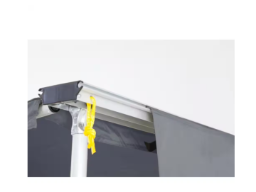 Parede corta-vento para toldo OFFROAD (frontal ou lateral), dimensões 2,0 × 2,9 m, cor cinzenta.