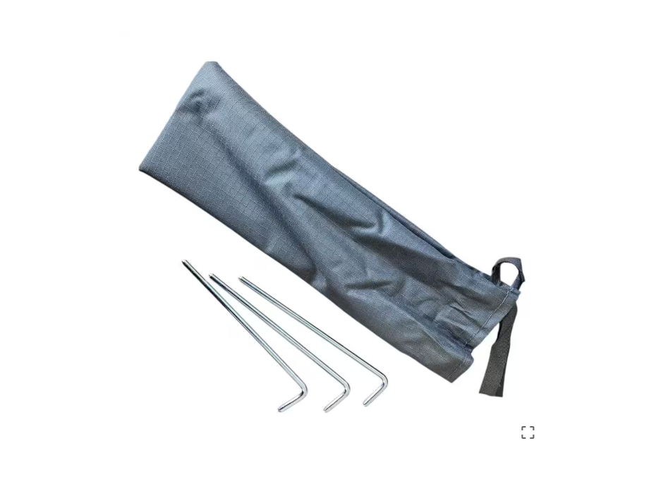Parede corta-vento para toldo OFFROAD (frontal ou lateral), dimensões 2,0 × 2,9 m, cor cinzenta.