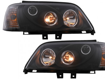 Projector Headlights suitable for Mercedes C-Class W202 (06.1993-06.2000) Black