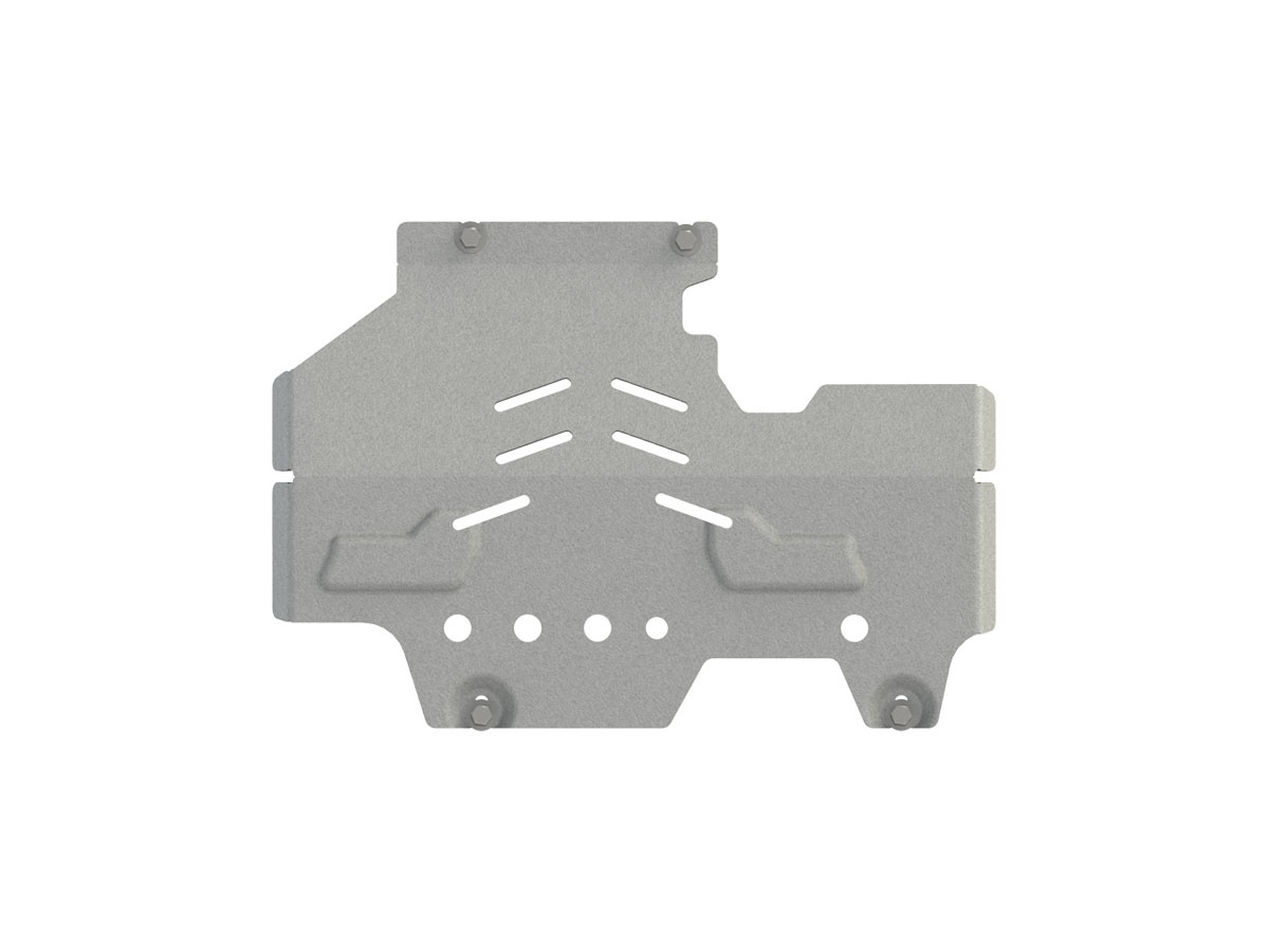 Proteção de cárter em aço de 3 mm (estampado; exceto para a versão Raptor).