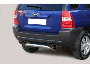 Proteção de para-choques traseiro em tubo de aço inoxidável Ø76mm (apenas 2005-2008)